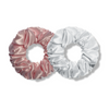 bubblegum&snowy | classic silk scrunchies