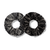 graphite&blackout | classic silk scrunchies