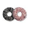 graphite&bubblegum | classic silk scrunchies