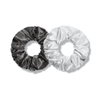 graphite&snowy | classic silk scrunchies