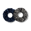 skyfall&graphite | classic silk scrunchies