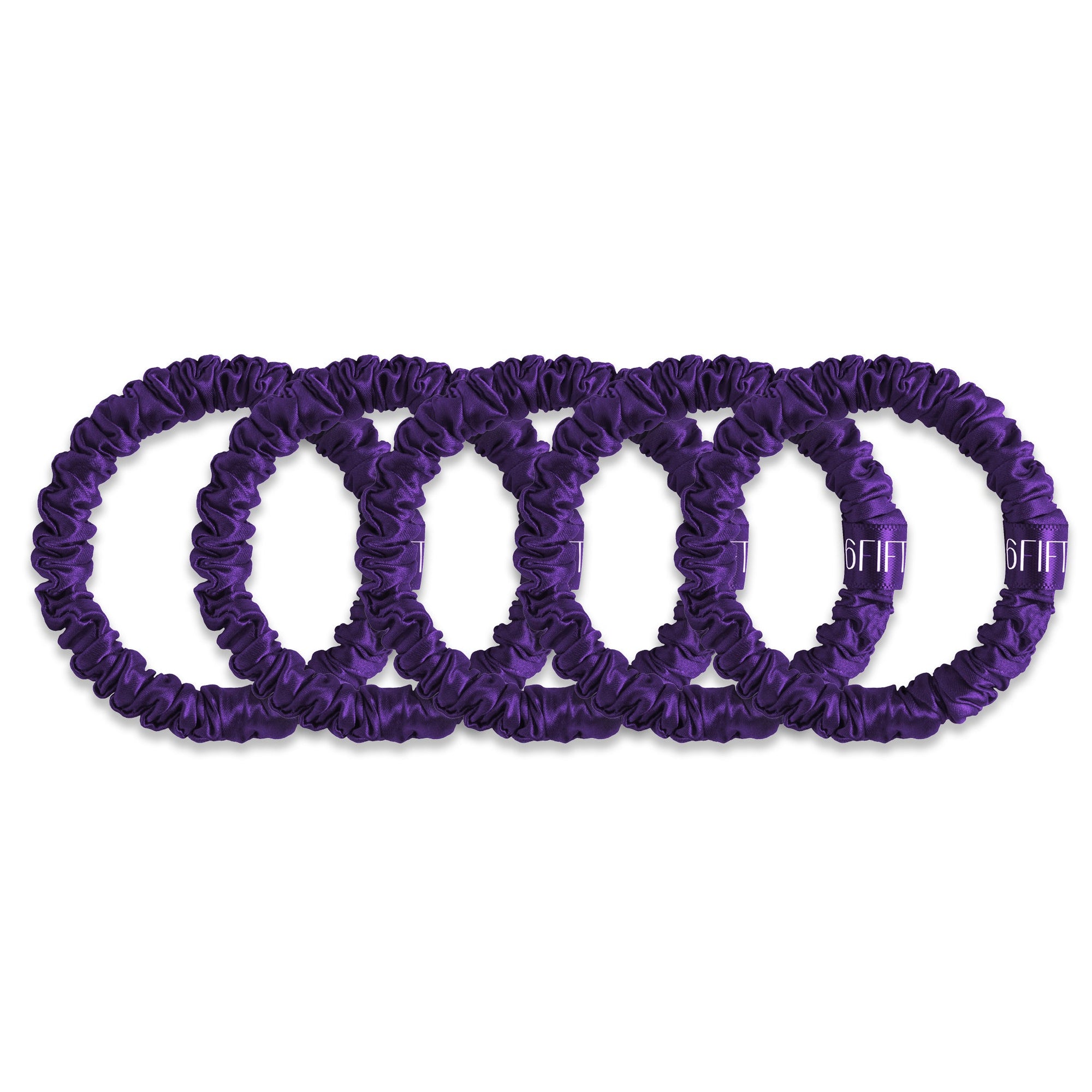 plum | slim silk scrunchies