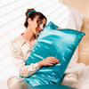 viridian | queen-sized dream silk pillowcase