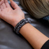 graphite | slim silk scrunchies