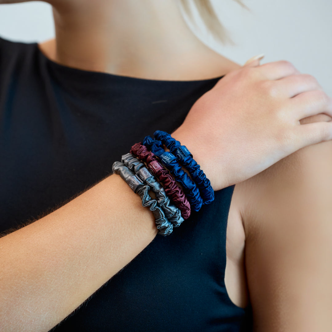 Slim Silk Scrunchies
