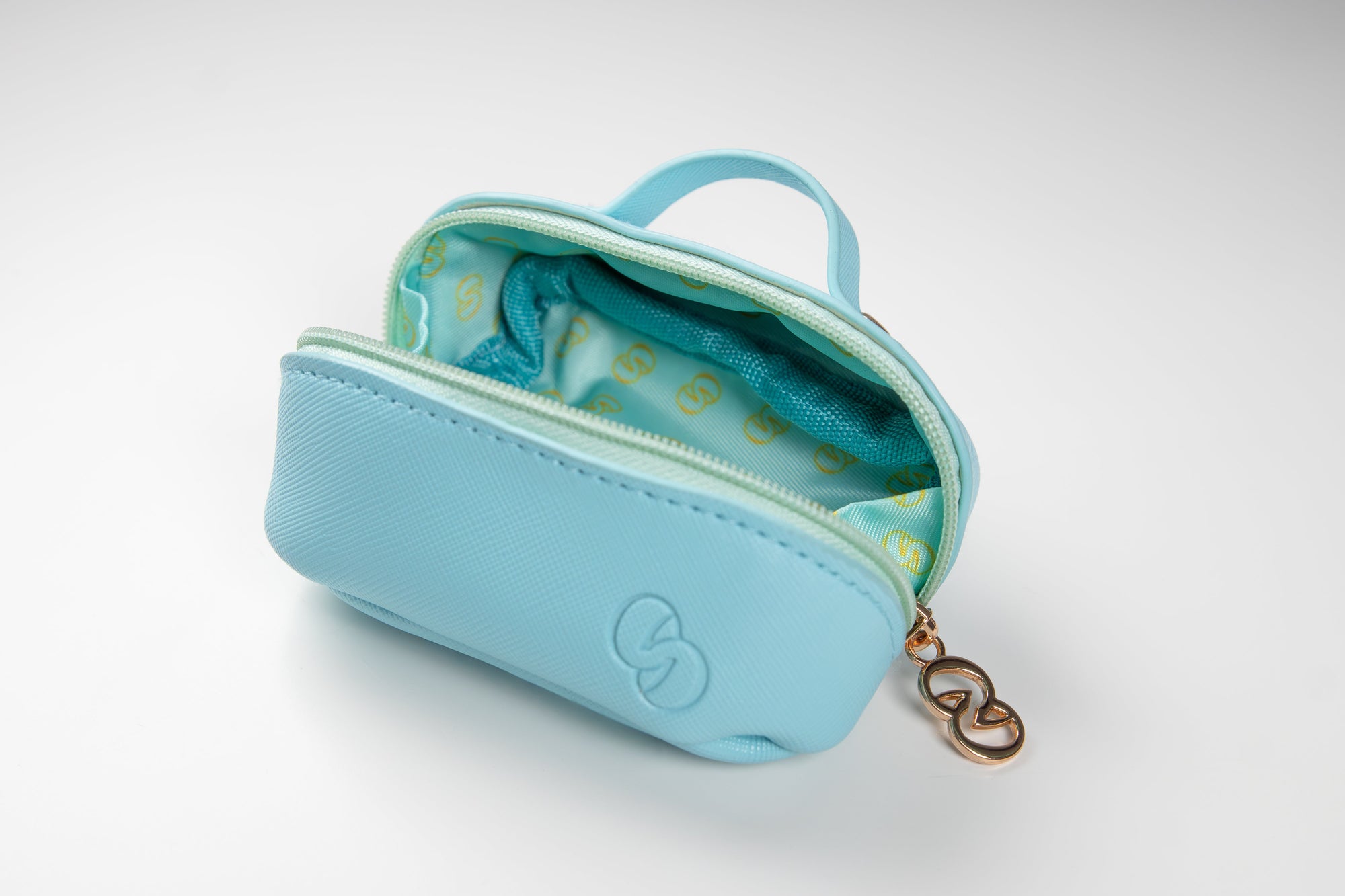 aqua mini carry-all bag charm