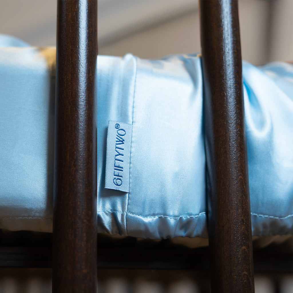 silk fitted baby cot sheets