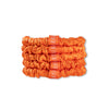 orange | slim silk scrunchies