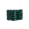 green | slim silk scrunchies
