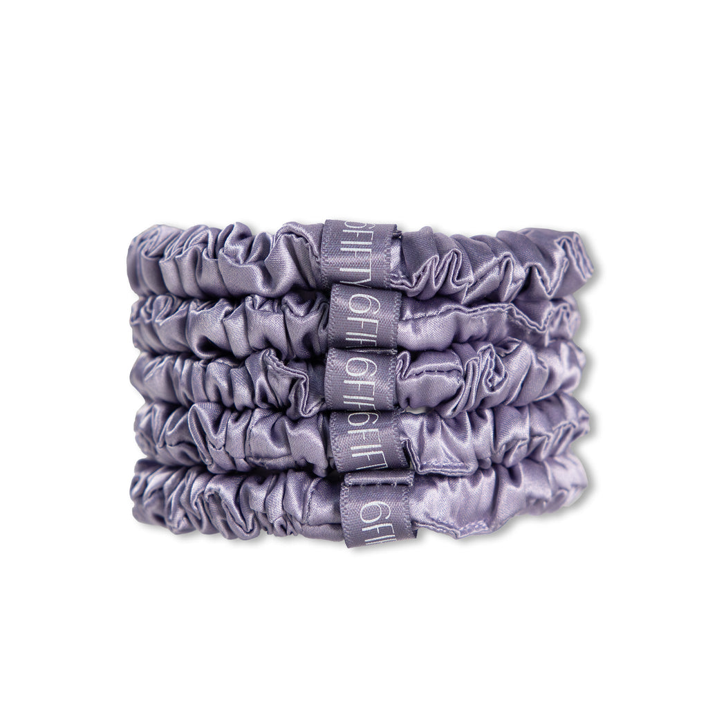 Slim Silk Scrunchies | Rainbow Collection