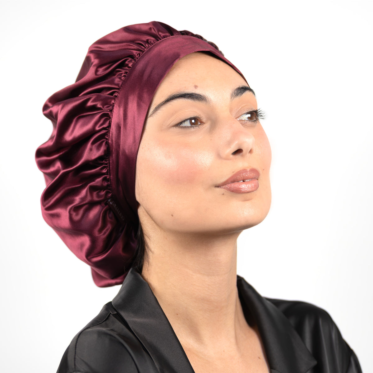 double-layer silk bonnet