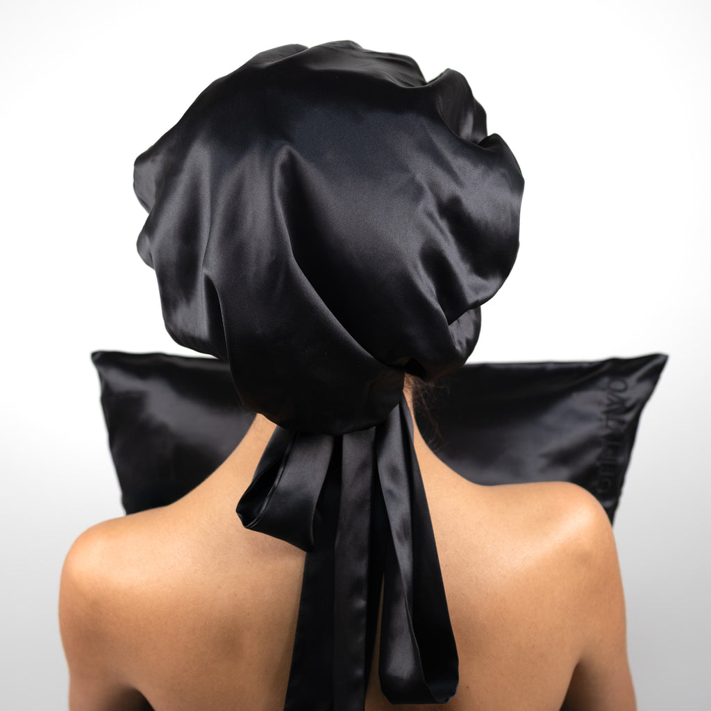 double-layer silk bonnet