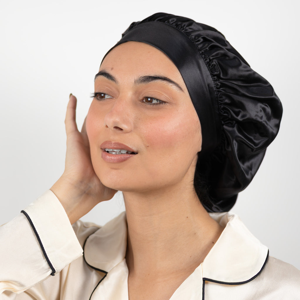 double-layer silk bonnet