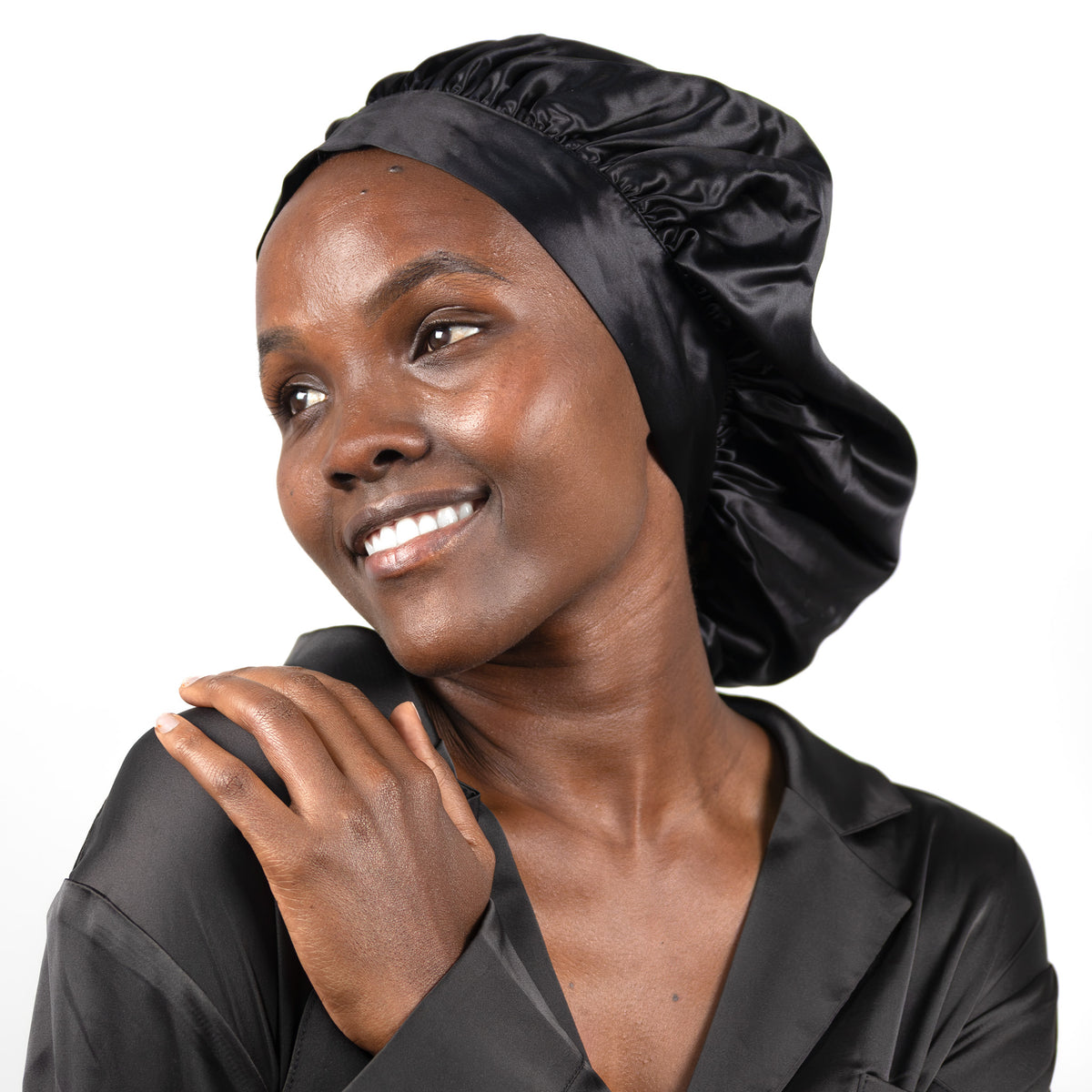 double-layer silk bonnet