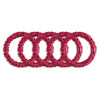 raspberry | slim silk scrunchies