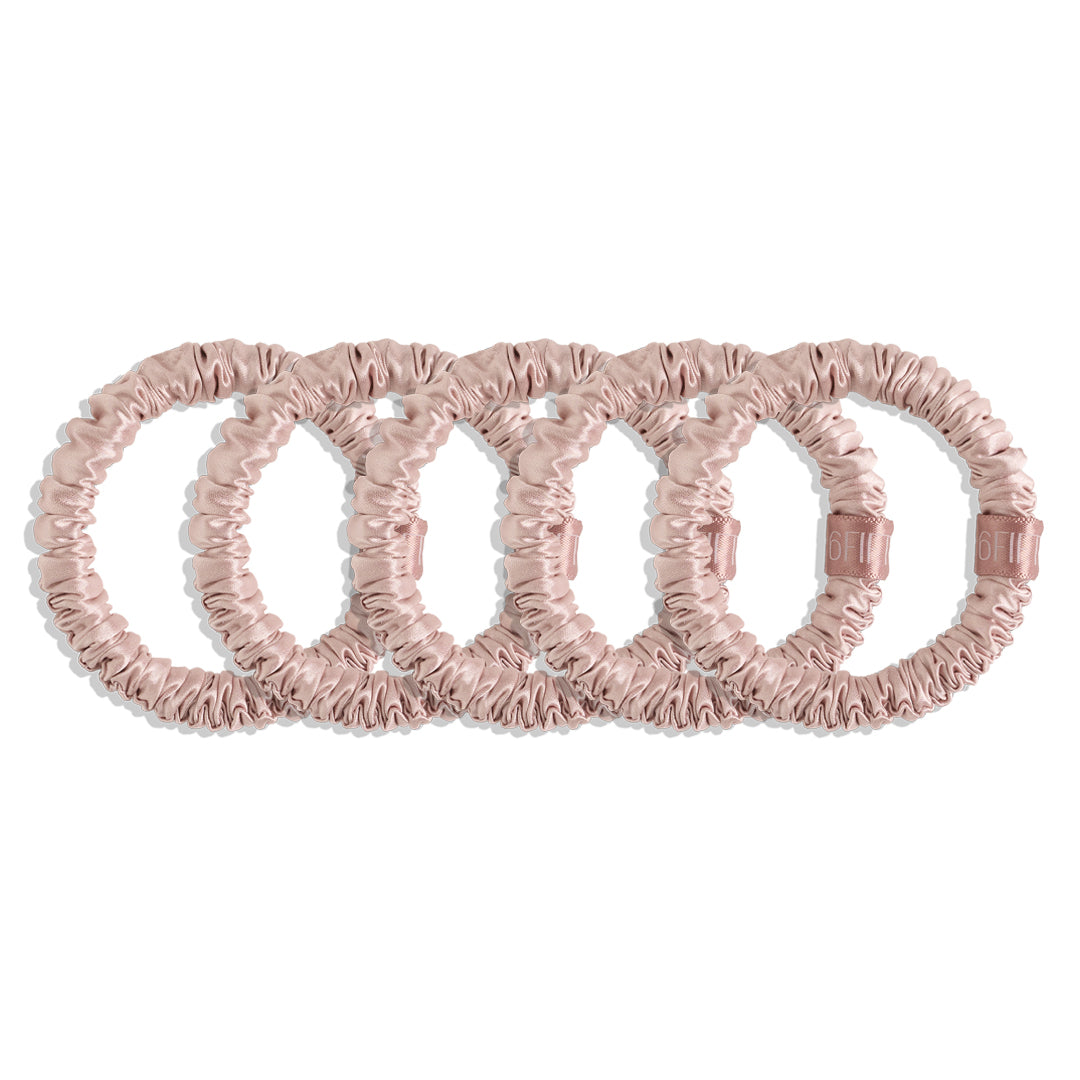rosaline | slim silk scrunchies