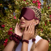 merlot | slim silk scrunchies