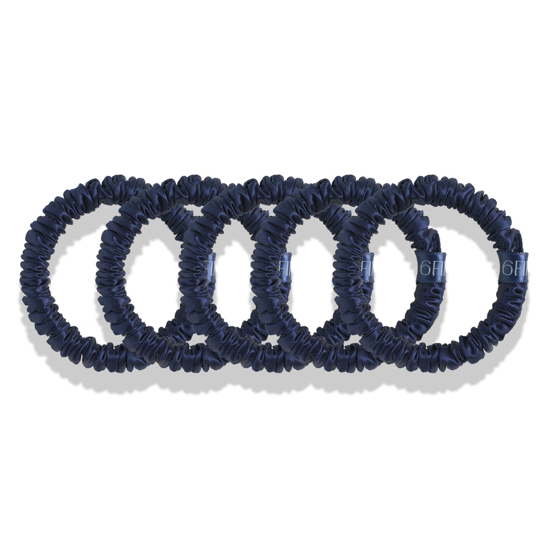 skyfall | slim silk scrunchies