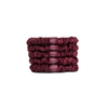 merlot | slim silk scrunchies