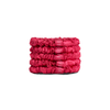 raspberry | slim silk scrunchies