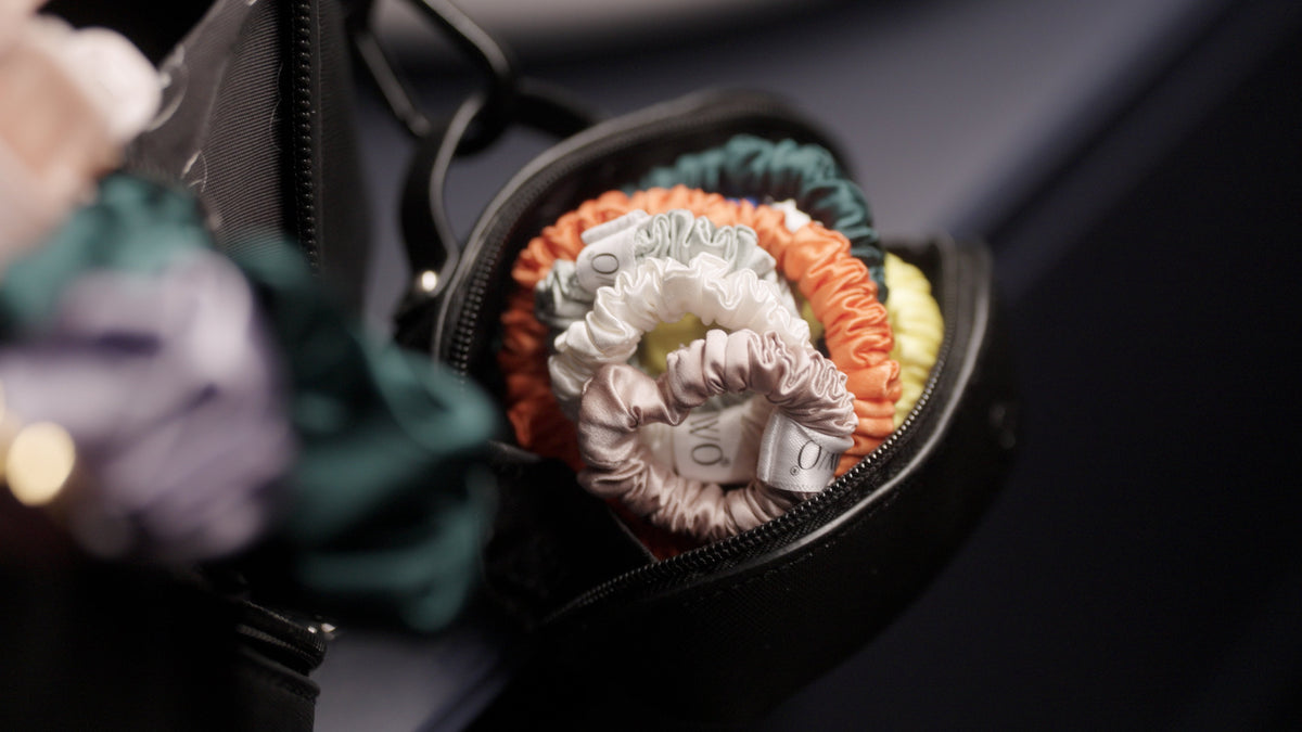 Slim Silk Scrunchies | Rainbow Collection