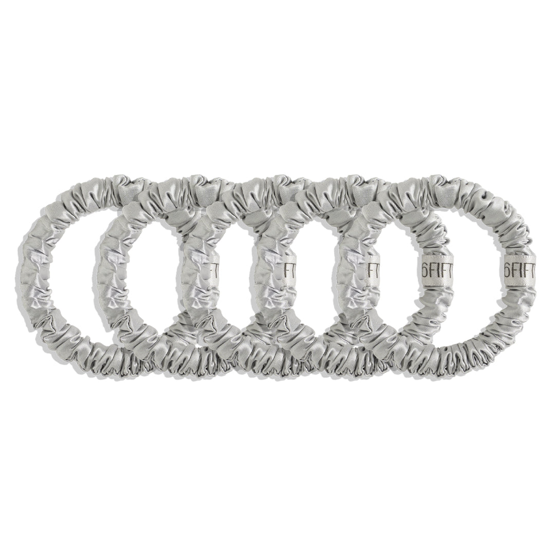 starlight | slim silk scrunchies