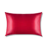 raspberry | queen-sized silk pillowcase