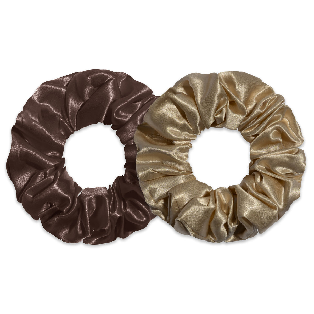 Classic Silk Scrunchies | Chocolate&Shortbread
