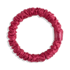 raspberry | slim silk scrunchies