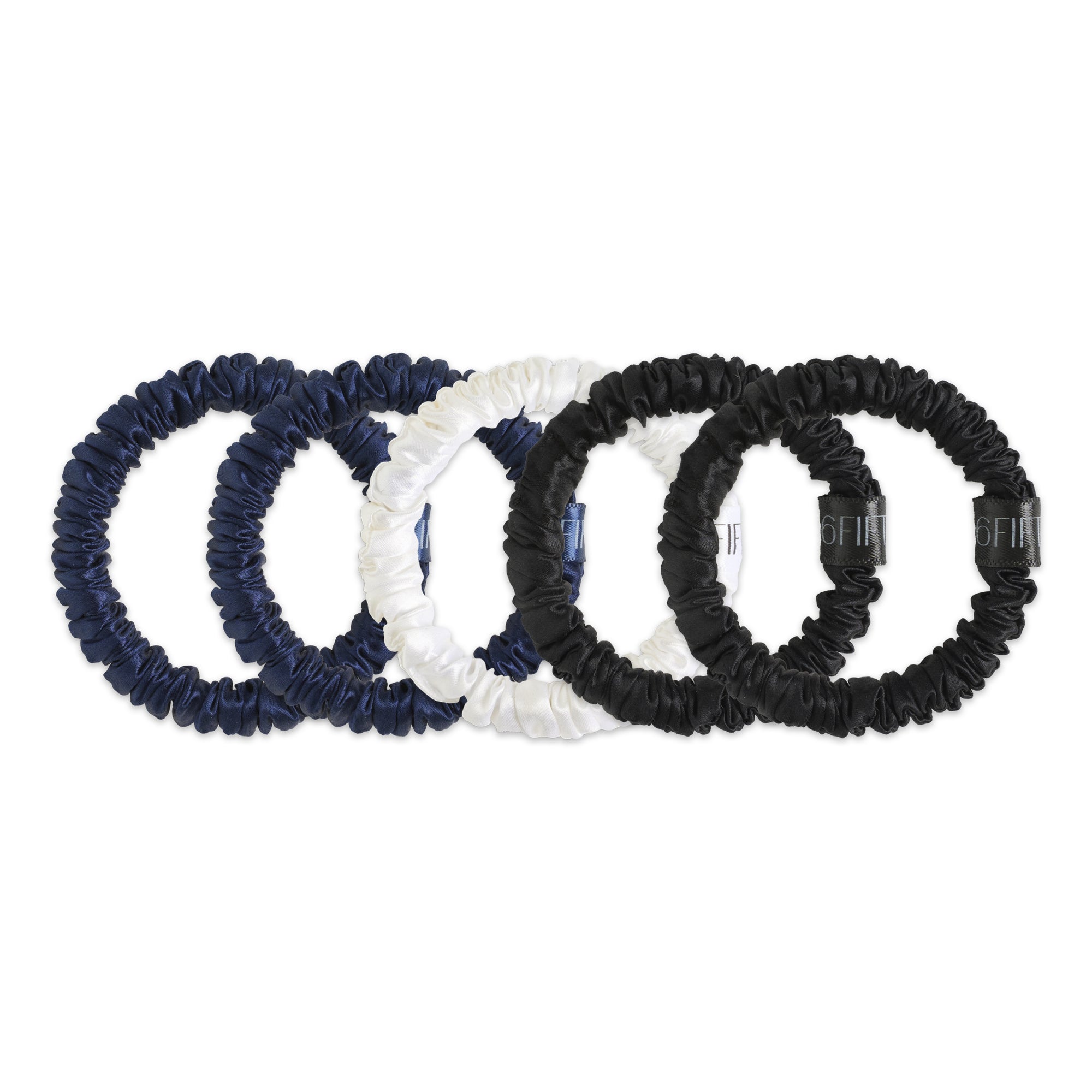 basics | slim silk scrunchies