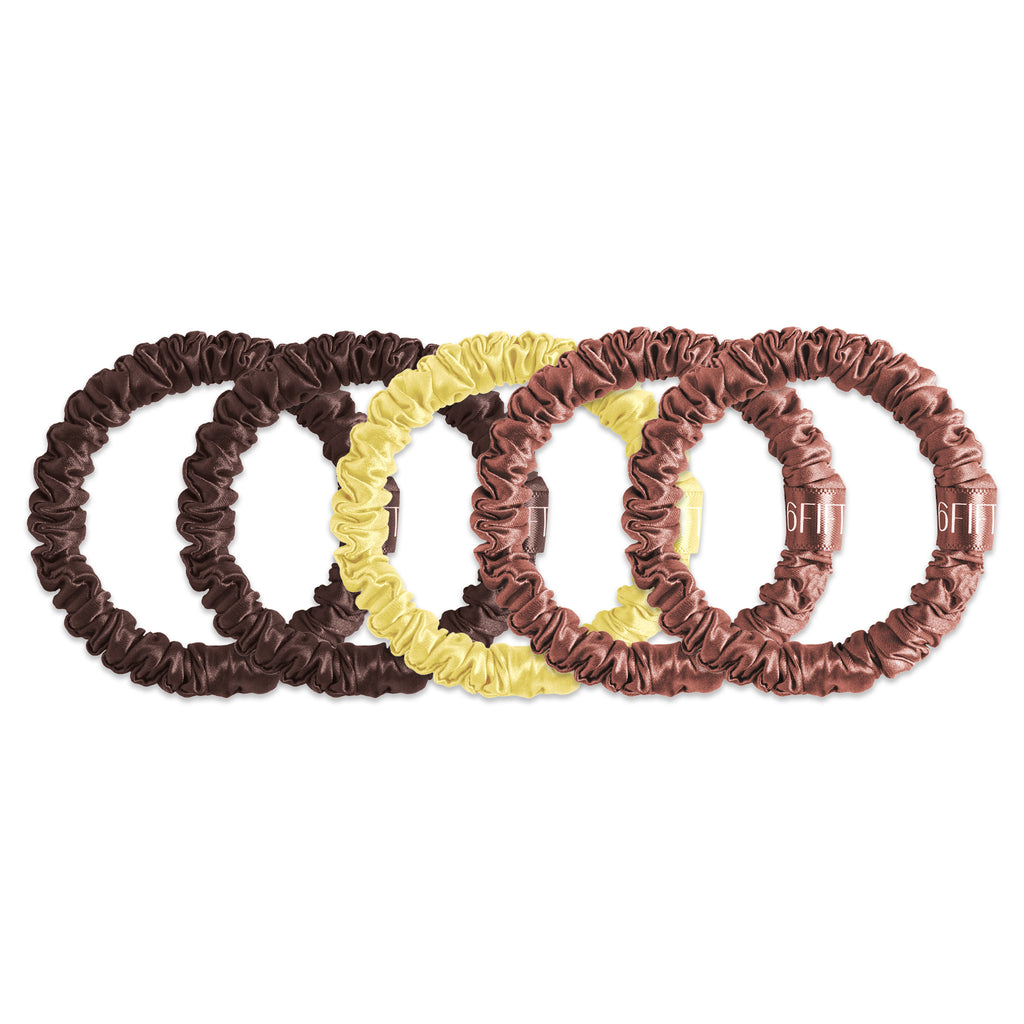 Slim Silk Scrunchies | Mixed Neutrals Collection