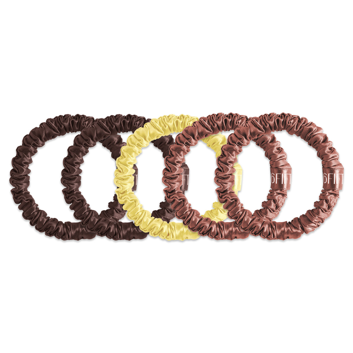 Slim Silk Scrunchies | Mixed Neutrals Collection